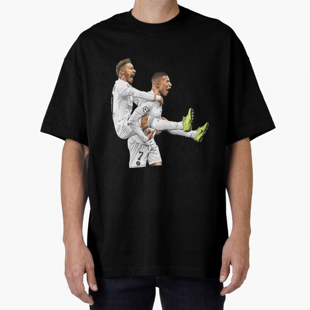 Illustration Neymar Classic T-Shirt Share Global Football Passion for FIFA World Cup 2026 Group Stage, Celebrating Mbappe and Neymar, England, France and Netherlands, Sports Nostalgia, International Competition, Famous Players and Unforgettable