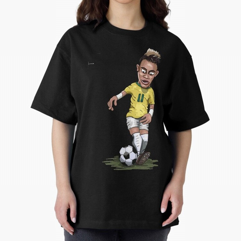 FOOTBALL ARTIST NEYMAR Brasil Essential T-Shirt Cheer through Every Moment of FIFA World Cup 2026 Group Stage Spirit, Inspired by Brazil, Mbappe and Neymar, Retro Football Energy, Iconic Rivalries, Trophy Chase Drama and Stadium Atmosphere; Perfect