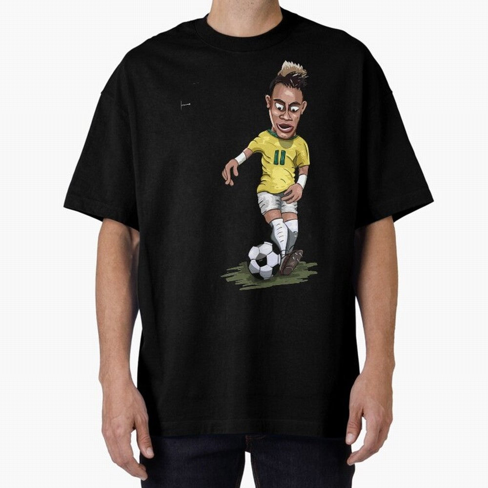 FOOTBALL ARTIST NEYMAR Brasil Essential T-Shirt Cheer through Every Moment of FIFA World Cup 2026 Group Stage Spirit, Inspired by Brazil, Mbappe and Neymar, Retro Football Energy, Iconic Rivalries, Trophy Chase Drama and Stadium Atmosphere; Perfect