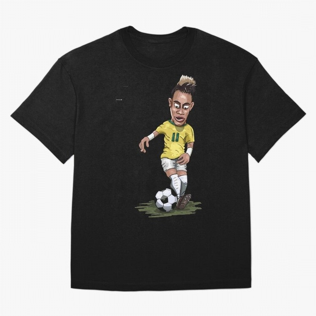FOOTBALL ARTIST NEYMAR Brasil Essential T-Shirt Cheer through Every Moment of FIFA World Cup 2026 Group Stage Spirit, Inspired by Brazil, Mbappe and Neymar, Retro Football Energy, Iconic Rivalries, Trophy Chase Drama and Stadium Atmosphere; Perfect