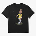 FOOTBALL ARTIST NEYMAR Brasil Essential T-Shirt Cheer through Every Moment of FIFA World Cup 2026 Group Stage Spirit, Inspired by Brazil, Mbappe and Neymar, Retro Football Energy, Iconic Rivalries, Trophy Chase Drama and Stadium Atmosphere; Perfect