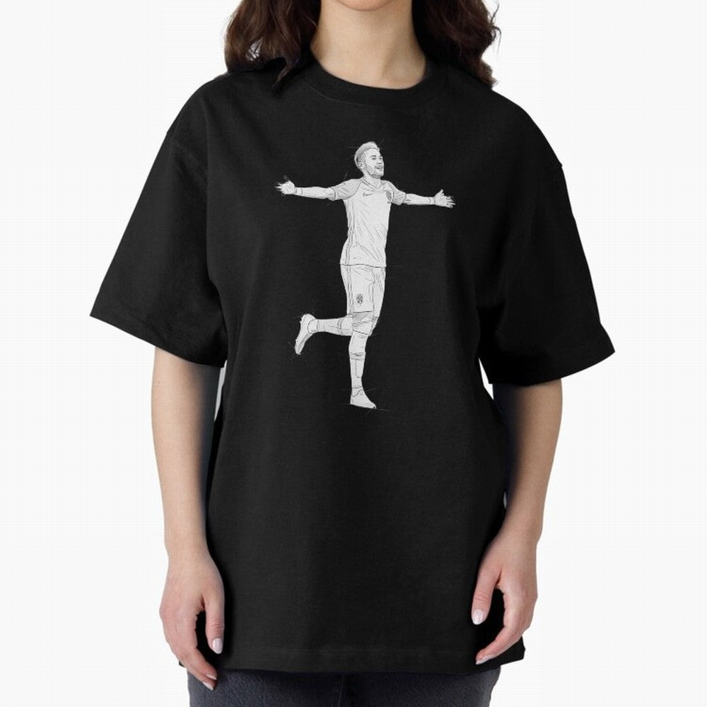 Neymar Joga Bonito Oversized T-Shirt Get Ready for Match Day Hype around FIFA World Cup 2026 USA Canada Mexico, Cristiano Ronaldo, Haaland and CR7, Portugal, Match Day Excitement, Supporter Culture, Golden Goals and Global Football Passion; Ideal
