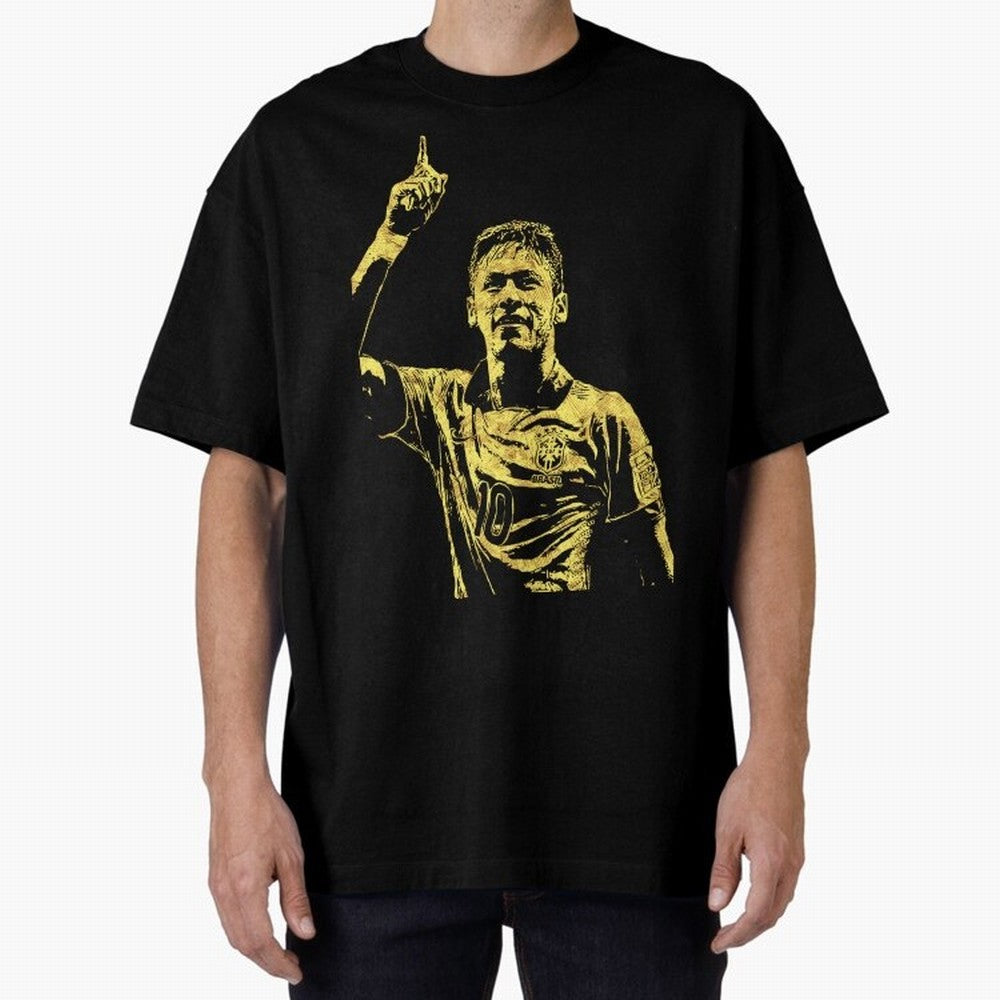 Neymar Fan Art Oversized T-Shirt Bring Global Tournament Vibes to FIFA World Cup 2026 Group Stage for Fans of Neymar, Haaland and Cristiano Ronaldo and Spain, Bringing Global Supporter Spirit, Legendary Goals, National Colors and Tournament