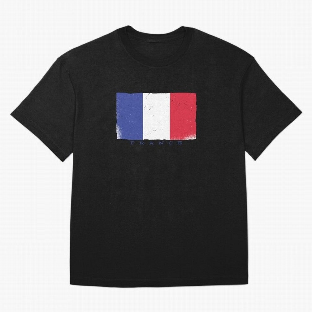 France Flag Design Classic T-Shirt Make Your Look Match FIFA World Cup 2026 Group Stage Spirit, Inspired by Argentina, Haaland, Vintage Soccer Flavor, Modern Football Stars, National Flags and Final Night Emotion; Great for Watch Parties, Sports