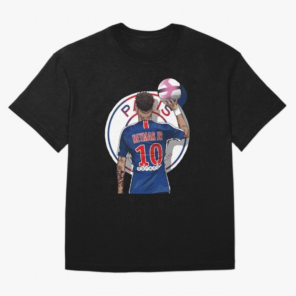 Art Neymar Illustration Classic T-Shirt Make Memories around Global Football Passion for FIFA World Cup 2026, Made for CR7, Netherlands, Game Day Rituals, Football Legends, Country Pride and the Road to the Final; Created for Match Day Parties,