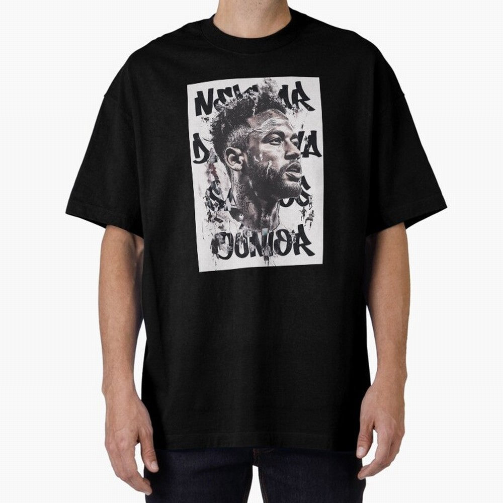 Potrait artistic collage of Neymar Classic T-Shirt Celebrate Golden Goal Energy in Match Day Hype around FIFA World Cup 2026, Haaland, Brazil, Portugal and Argentina, Goal Celebration Energy, Supporter Heritage, Football Icons and Worldwide