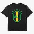BRASIL LOGO 002 Oversized T-Shirt Celebrate Global Passion for FIFA World Cup 2026 USA Canada Mexico for Fans of Neymar, Haaland and Cristiano Ronaldo and England, Bringing Retro Football Energy, Iconic Rivalries, Trophy Chase Drama and Stadium