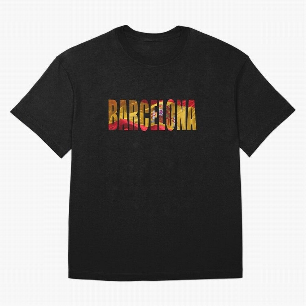 Barcelona city 2 Oversized T-Shirt Feel Global Football Passion for FIFA World Cup 2026, Driven by Haaland, Brazil, Football Passion, Legendary Performances, Festival Vibes and Supporter Community; Ideal for Football Dads, Football Moms, Friends,