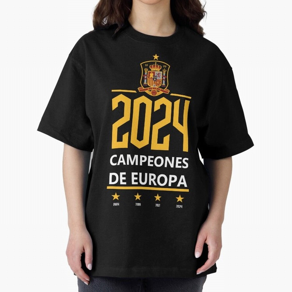 Campeonato Europa 2024 Oversized T-Shirt Bring Stadium Energy to the FIFA World Cup 2026 USA Canada Mexico Journey through Neymar, Haaland and Cristiano Ronaldo Highlights, Argentina, France and Brazil Pride, Match Day Excitement, Supporter