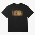 Barcelona city Oversized T-Shirt Show Fan Pride Across FIFA World Cup 2026 Spirit, Capturing Netherlands, Messi, Neymar and Mbappe, Vintage Soccer Flavor, Modern Football Stars, National Flags and Final Night Emotion; Perfect for People Who Love