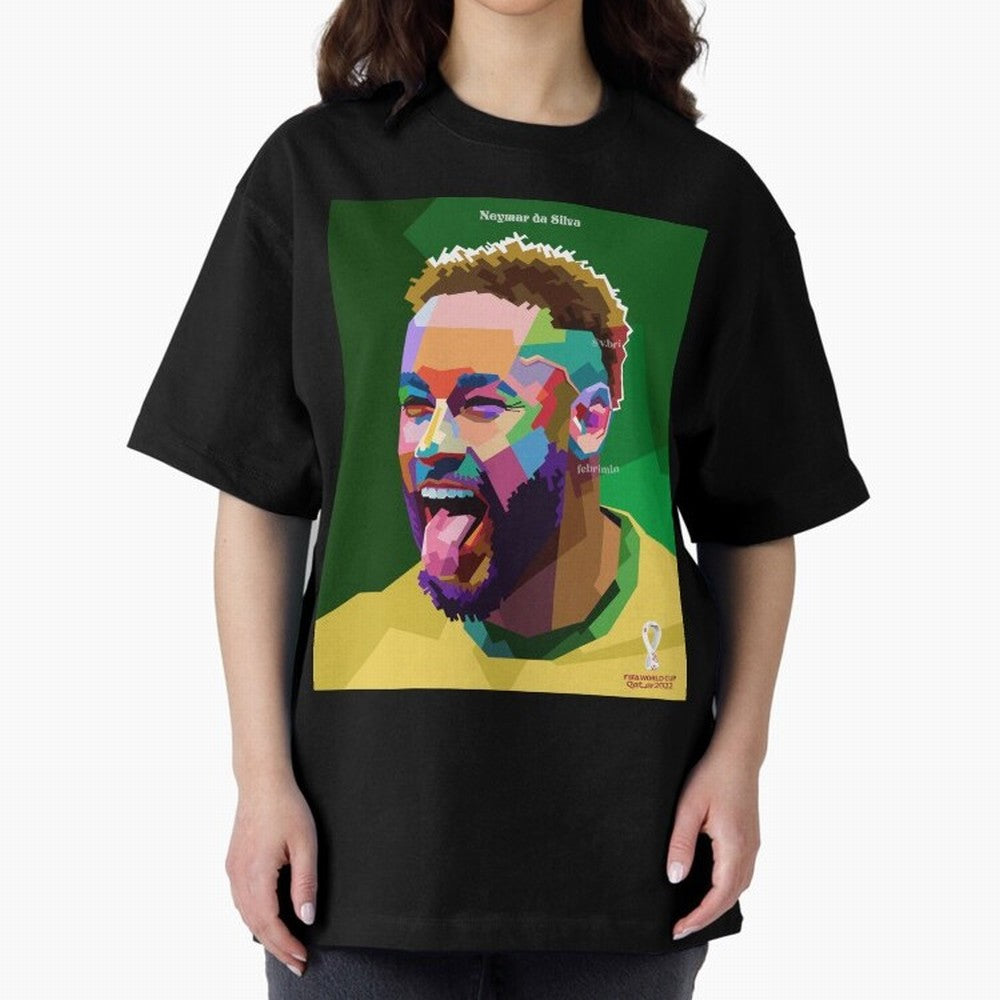 Neymar Brazil World Cup 2022 Pop Art Classic T-Shirt Support Iconic Players in the FIFA World Cup 2026 USA Canada Mexico Journey through Cristiano Ronaldo, Haaland and CR7 Highlights, Portugal Pride, Global Supporter Spirit, Legendary Goals,