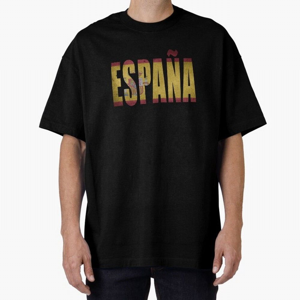 Espa?a Oversized T-Shirt Show Up for the Glory of Global Football Passion for FIFA World Cup 2026 USA Canada Mexico, Celebrating CR7, Portugal, Spain and Germany, Stadium Memories, Football Loyalty, International Chants and Championship Tradition;