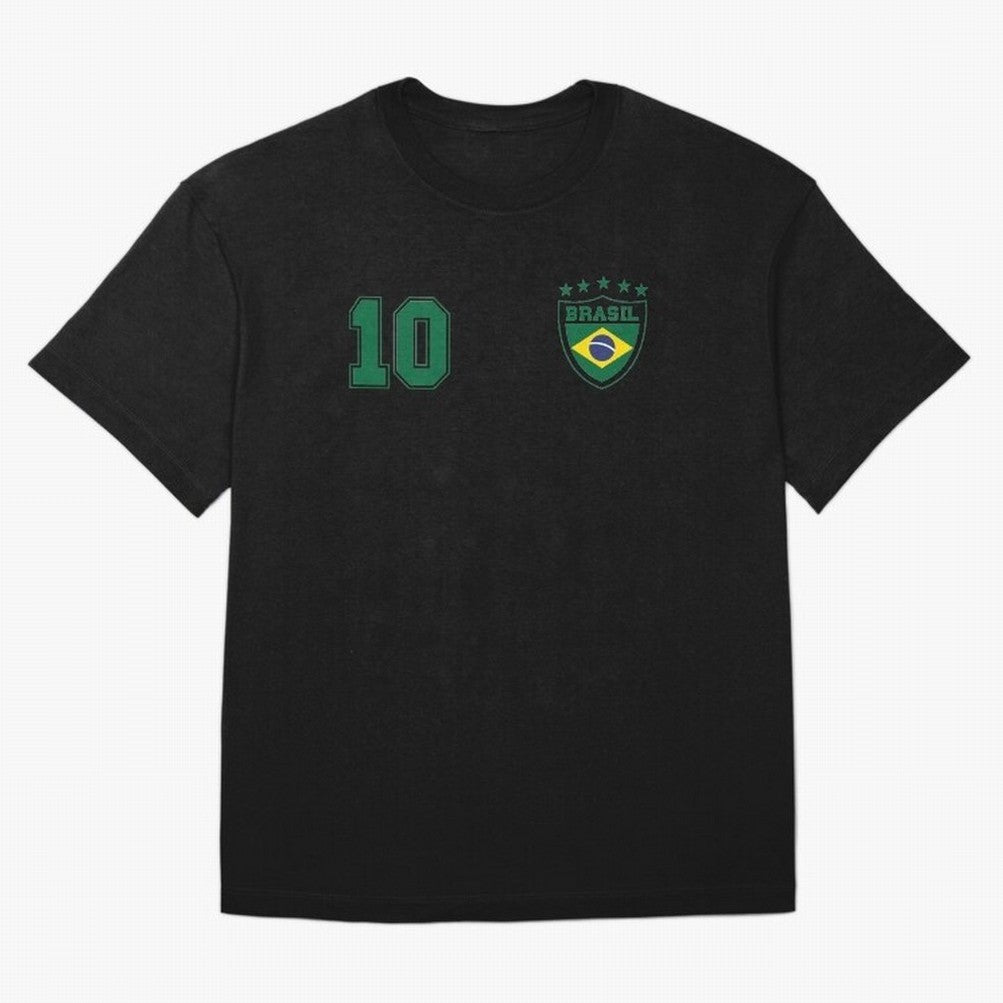 Classic Brasil Soccer No. 10 Brazil World Jersey Cup T Shirt Classic T-Shirt Celebrate the Magic of FIFA World Cup 2026 Spirit, with England, France and Netherlands, Cristiano Ronaldo, Haaland and CR7, Stadium Memories, Football Loyalty,