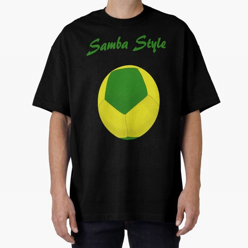 Samba Style Football Soccer Essential T-Shirt Stand Proud for Global Football Passion for FIFA World Cup 2026 Group Stage, Highlighting Messi, CR7 and Mbappe, Brazil, Classic Soccer Heritage, Championship Pressure, Fan Loyalty and International