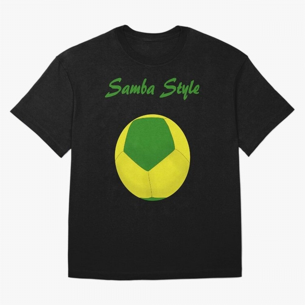 Samba Style Football Soccer Essential T-Shirt Stand Proud for Global Football Passion for FIFA World Cup 2026 Group Stage, Highlighting Messi, CR7 and Mbappe, Brazil, Classic Soccer Heritage, Championship Pressure, Fan Loyalty and International
