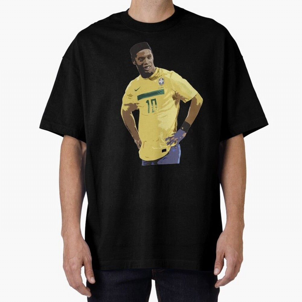 Ronaldinho Brazil Joga Bonito Classic T-Shirt Celebrate Golden Goal Energy in FIFA World Cup 2026 for Fans of Messi, CR7 and Mbappe and Spain and Netherlands, Bringing Match Day Excitement, Supporter Culture, Golden Goals and Global Football