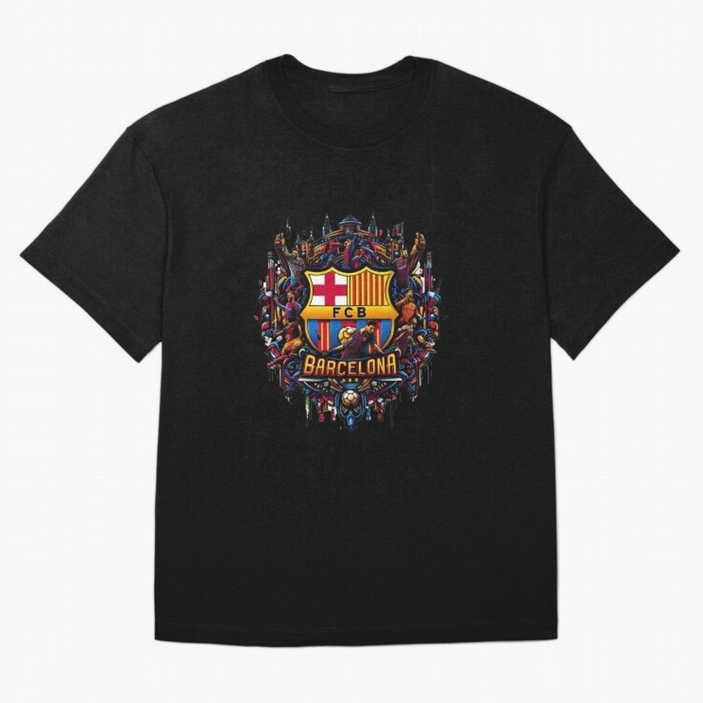 Barcelona - the temple of soccer Oversized T-Shirt Show Your Tournament Heart for FIFA World Cup 2026 USA Canada Mexico Highlighting Messi, CR7 and Mbappe, Brazil Energy, Stadium Chants, National Pride, Trophy Dreams and Unforgettable Football