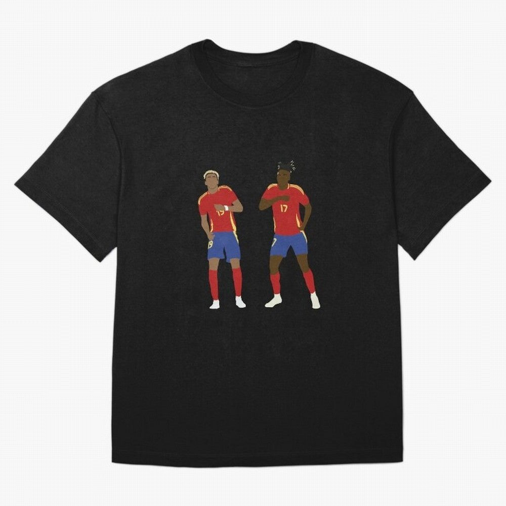 Yamal and Williams Dance Duo Oversized T-Shirt Support Your Favorite Stars during FIFA World Cup 2026 Spirit, with Netherlands, Cristiano Ronaldo, Sports Nostalgia, International Competition, Famous Players and Unforgettable Victories; Built for