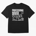 Professional Diver - Funny Soccer Faking Injury Oversized T-Shirt Fuel Your Fan Pride for the FIFA World Cup 2026 Group Stage Journey through Haaland Highlights, Portugal Pride, Retro Football Energy, Iconic Rivalries, Trophy Chase Drama and