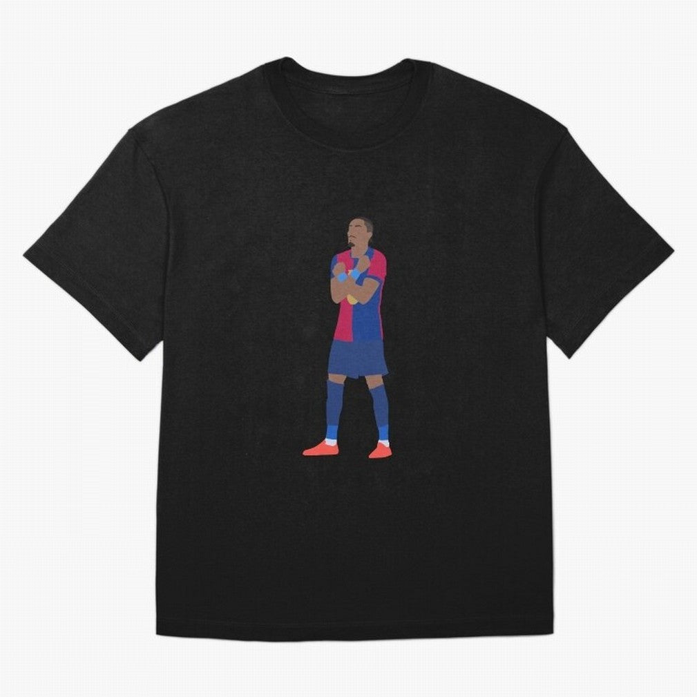 Raphinha Barcelona Celebration Classic T-Shirt Bring a Champion Mindset to FIFA World Cup 2026 Group Stage Spirit, Filled with England and Germany, Messi, Champion Mindset, Group Stage Buzz, Knockout Tension and Passionate Fan Culture; Made for Die
