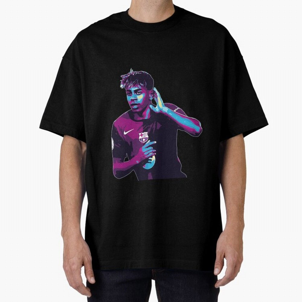 Lamine Yamal goal celebration Oversized T-Shirt Cheer through Every Moment of FIFA World Cup 2026 Group Stage for Fans of Neymar and England and Germany, Bringing Game Day Rituals, Football Legends, Country Pride and the Road to the Final; Great