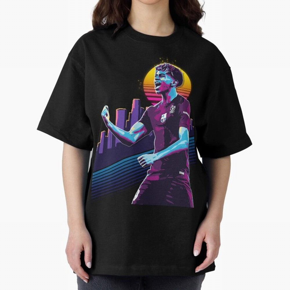 Lamine Yamal celebration 3 Oversized T-Shirt Stand with FIFA World Cup 2026 Group Stage for Fans of Messi and Cristiano Ronaldo and France, Bringing Champion Mindset, Group Stage Buzz, Knockout Tension and Passionate Fan Culture; Perfect for People