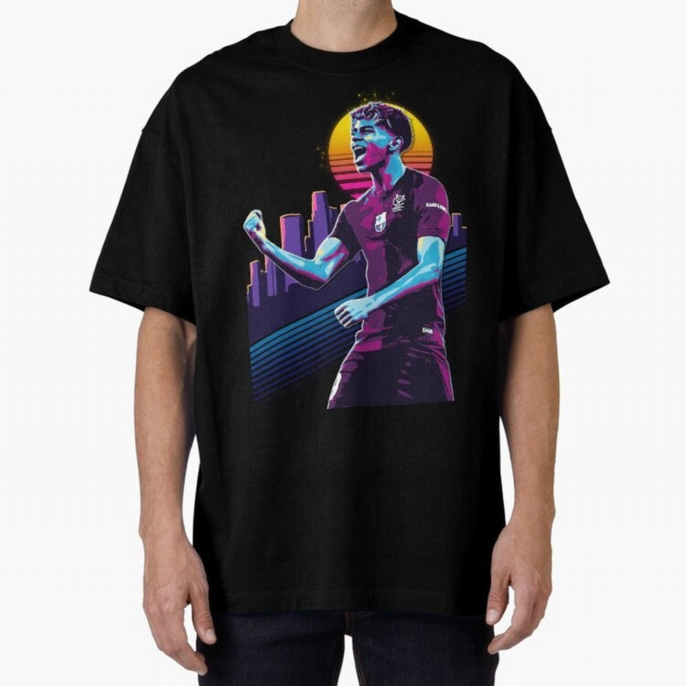 Lamine Yamal celebration 3 Oversized T-Shirt Stand with FIFA World Cup 2026 Group Stage for Fans of Messi and Cristiano Ronaldo and France, Bringing Champion Mindset, Group Stage Buzz, Knockout Tension and Passionate Fan Culture; Perfect for People