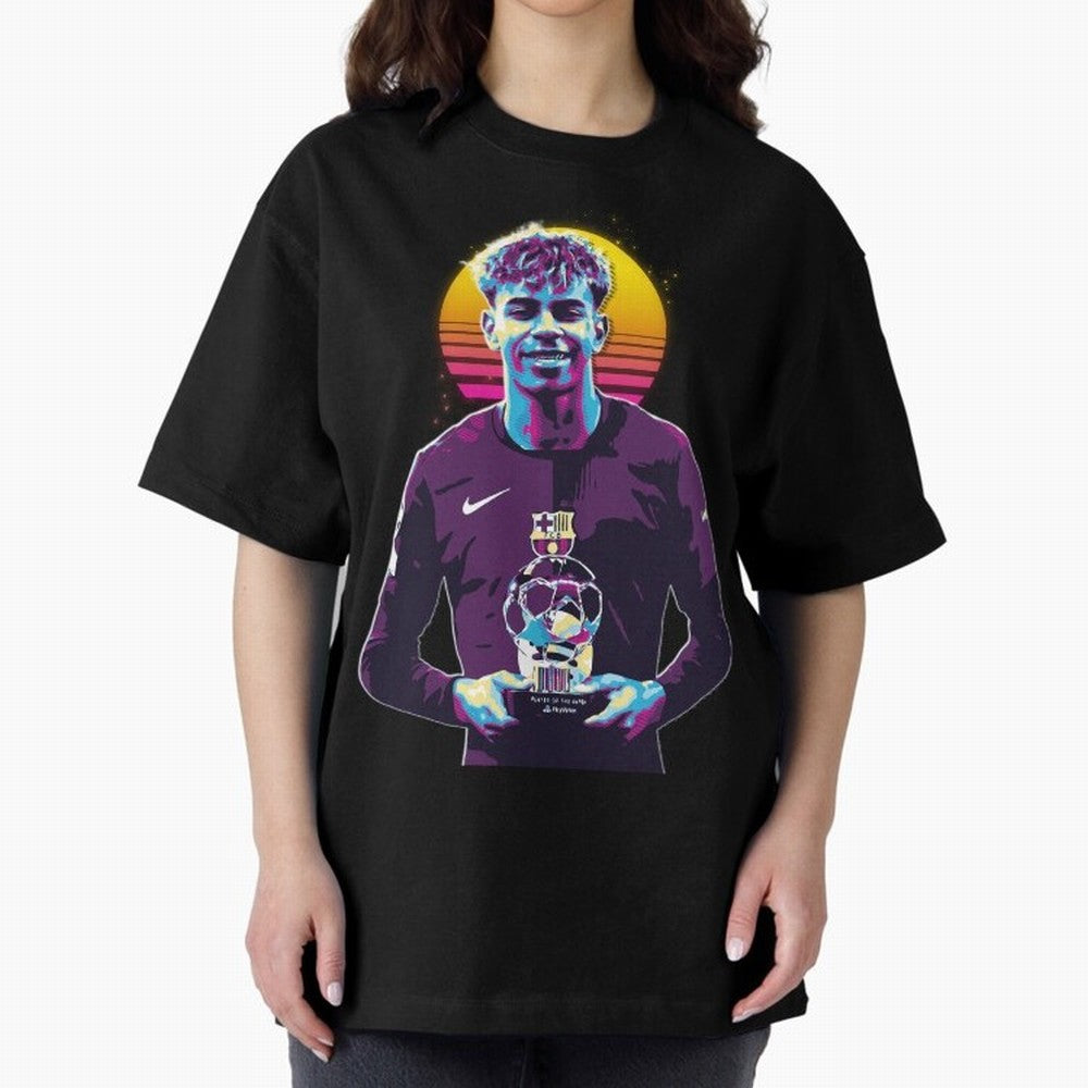 Lamine Yamal holding the trophy Classic T-Shirt Carry the Dream of FIFA World Cup 2026 Group Stage Built around Cristiano Ronaldo, Haaland and CR7, Argentina Energy, Fan Favorite Moments, National Team Passion, Big Match Drama and Soccer History;