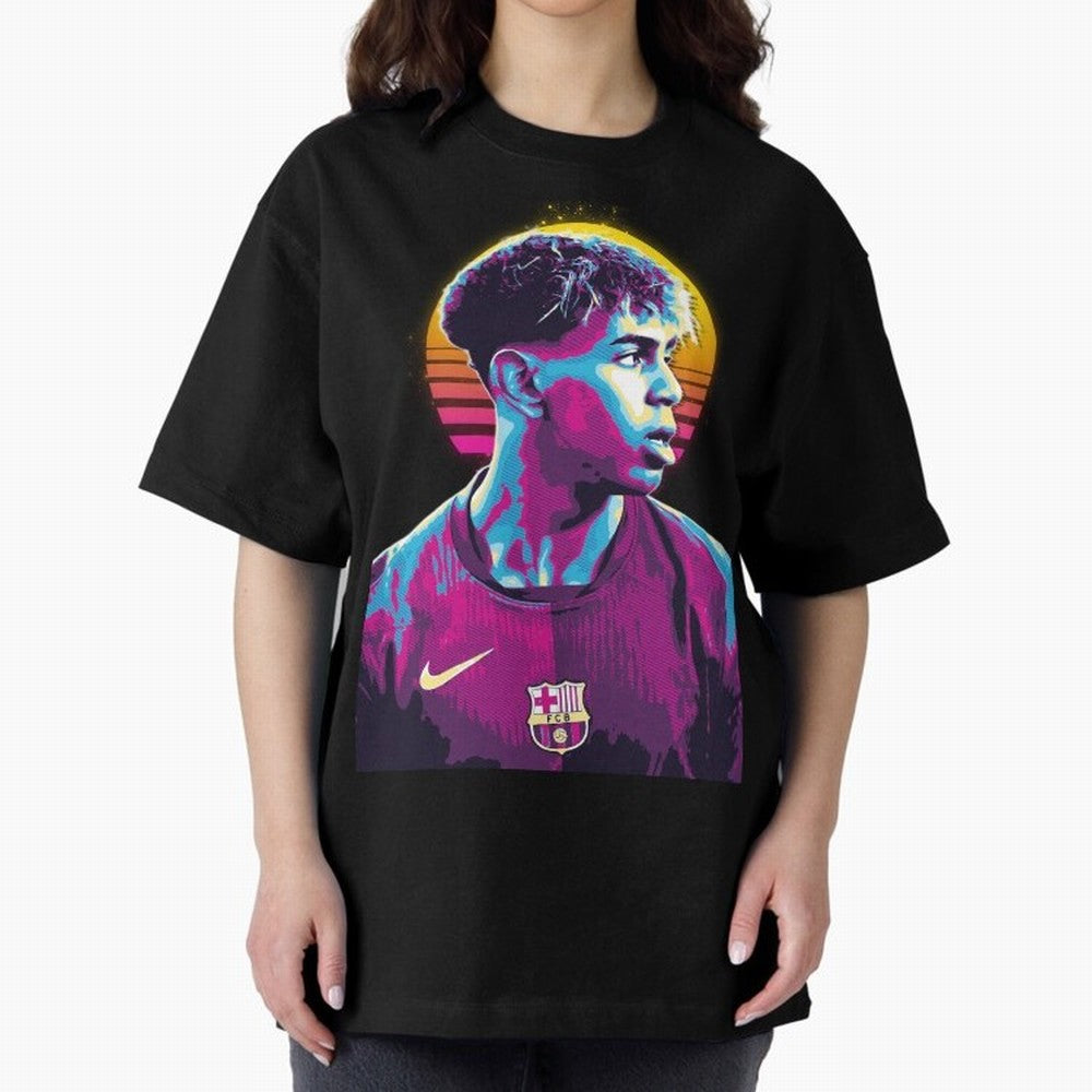 Lamine Yamal youn player the best Oversized T-Shirt Celebrate Golden Goal Energy in Global Football Passion for FIFA World Cup 2026 Group Stage, Filled with Messi and Cristiano Ronaldo, Argentina, France and Brazil, Tournament Hype, Historic