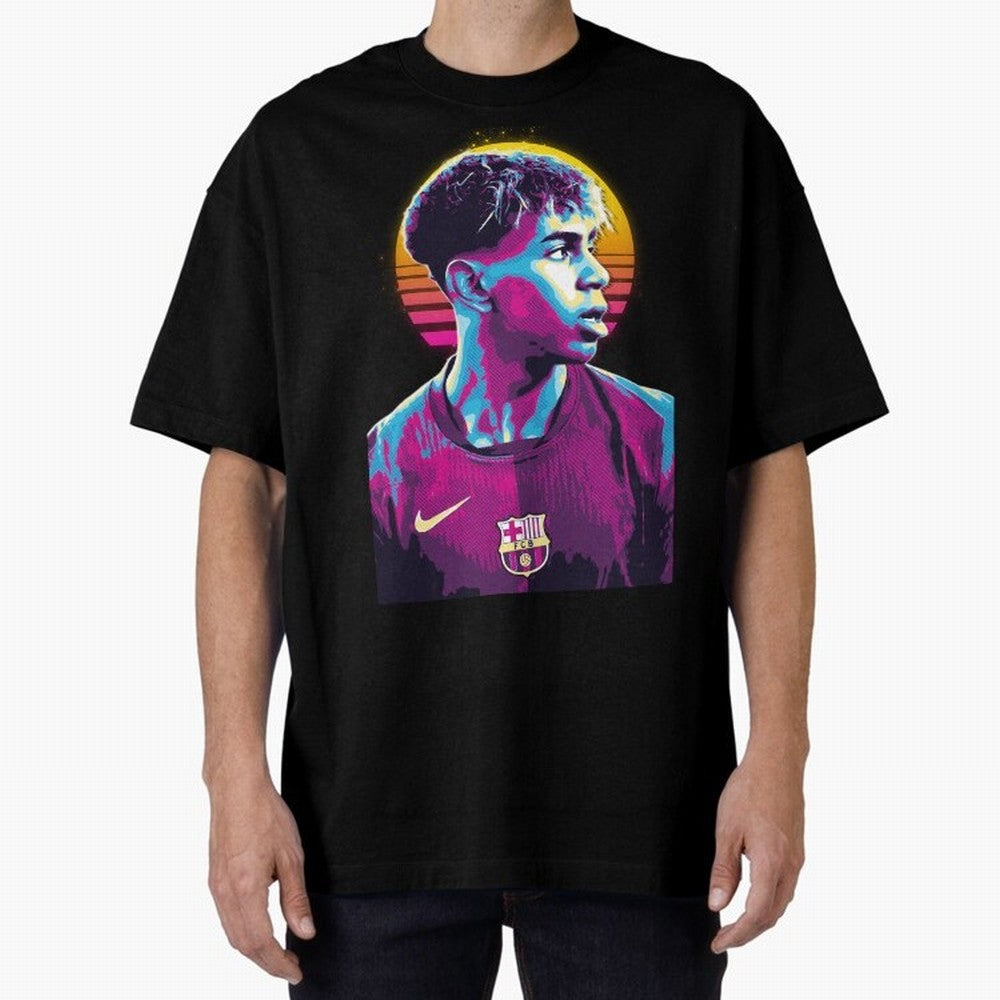 Lamine Yamal youn player the best Oversized T-Shirt Celebrate Golden Goal Energy in Global Football Passion for FIFA World Cup 2026 Group Stage, Filled with Messi and Cristiano Ronaldo, Argentina, France and Brazil, Tournament Hype, Historic