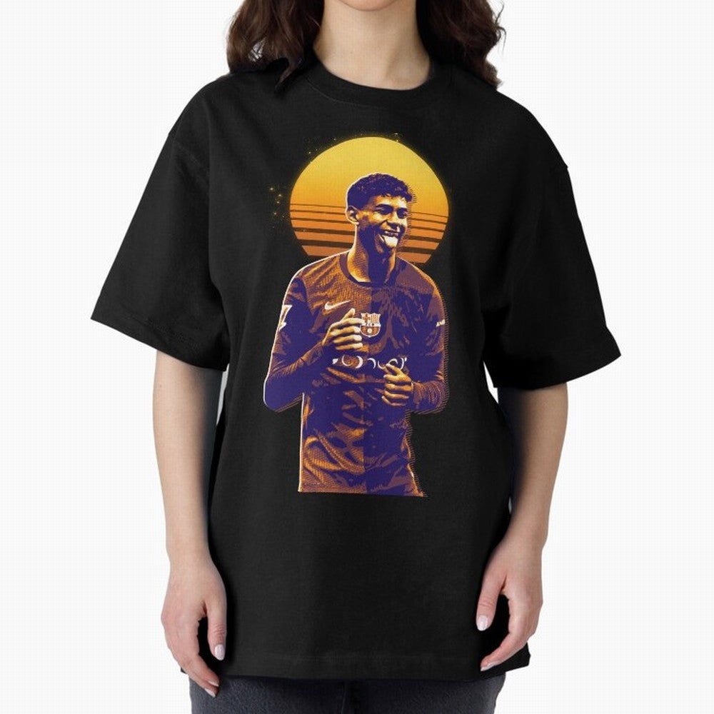 Yamal Lamine fcb club Oversized T-Shirt Join Supporters Worldwide for FIFA World Cup 2026 USA Canada Mexico for Fans of Mbappe and Neymar and Brazil, Portugal and Argentina, Bringing Champion Mindset, Group Stage Buzz, Knockout Tension and