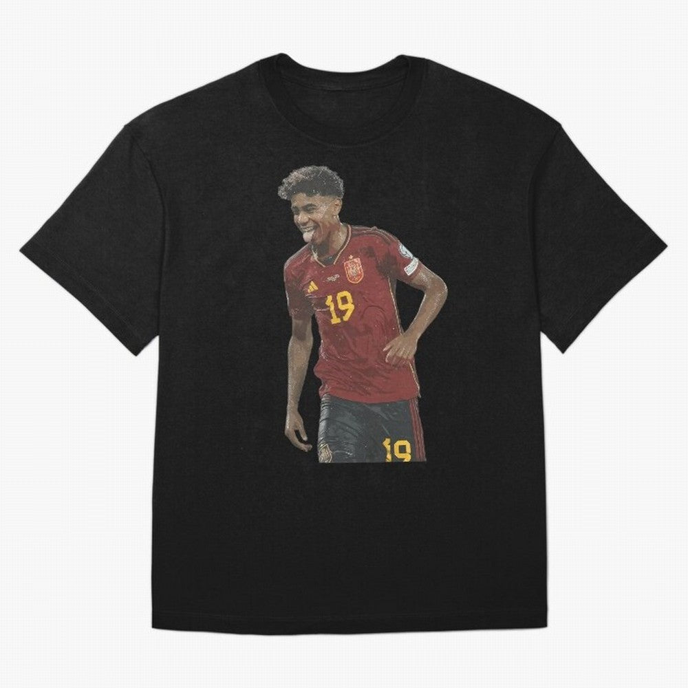 Lamine Yamal Oversized T-Shirt Back Your Heroes with FIFA World Cup 2026 Group Stage for Fans of Messi and Cristiano Ronaldo and England and Germany, Bringing Vintage Soccer Flavor, Modern Football Stars, National Flags and Final Night Emotion;