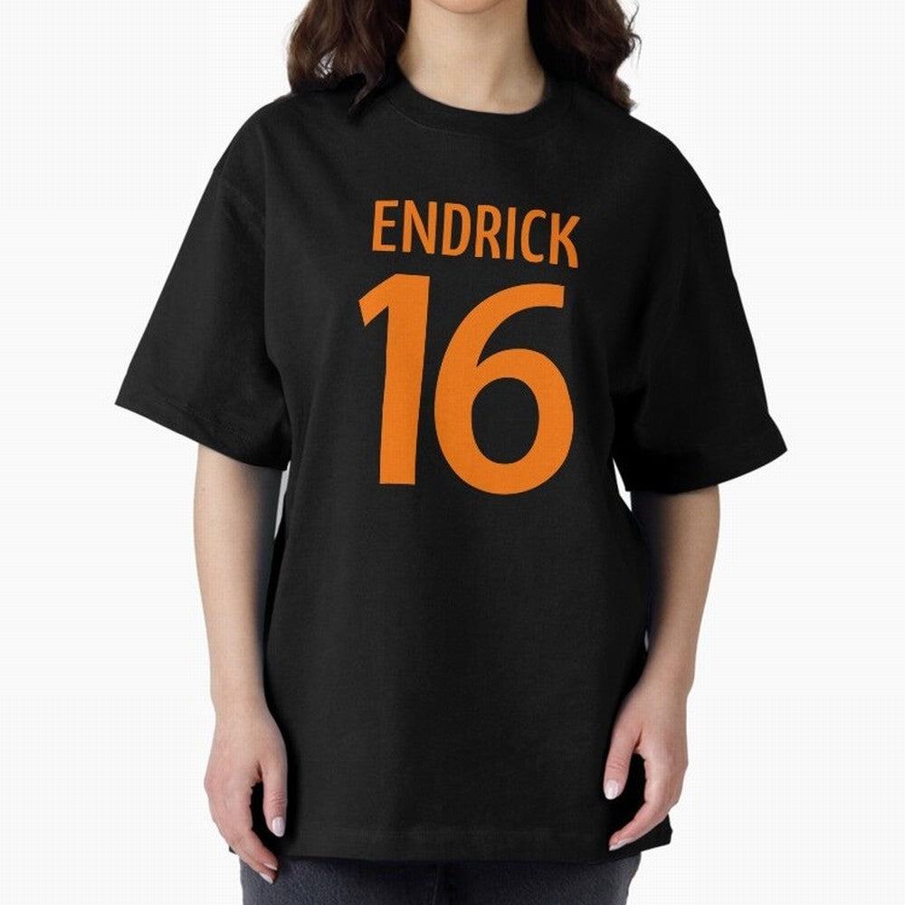 Football Player #16 | Soccer Sports (Orange Design) Classic T-Shirt Support Iconic Players in Global Football Passion for FIFA World Cup 2026, with Mbappe and Neymar, Portugal, Spain and Germany, Game Day Rituals, Football Legends, Country Pride