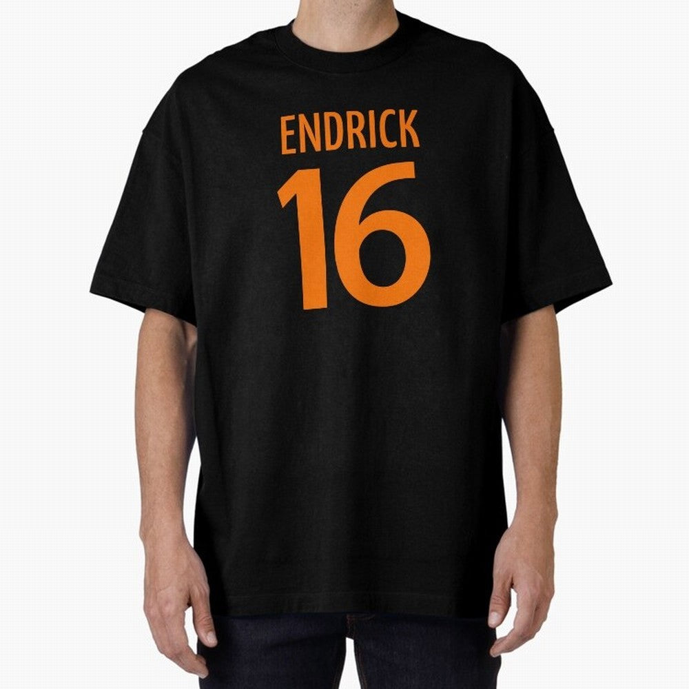 Football Player #16 | Soccer Sports (Orange Design) Classic T-Shirt Support Iconic Players in Global Football Passion for FIFA World Cup 2026, with Mbappe and Neymar, Portugal, Spain and Germany, Game Day Rituals, Football Legends, Country Pride