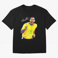 Ronaldo 9 Wpap Pop Art Oversized T-Shirt Support Iconic Players in Match Day Hype around FIFA World Cup 2026, Neymar, Haaland and Cristiano Ronaldo, Argentina, France and Brazil, Football History, Final Match Energy, Crowd Noise and Once in a
