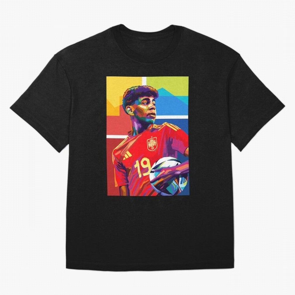 Lamine Yamal Football Wpap Art Classic T-Shirt Cheer for Match Day Hype around FIFA World Cup 2026, Haaland and Mbappe, Argentina and Brazil, Game Day Rituals, Football Legends, Country Pride and the Road to the Final; Perfect for People Who Love