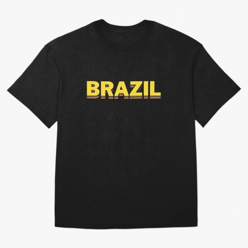 Brazil, yellow 3d sign Classic T-Shirt Show Passion for the Stars of Match Day Hype around FIFA World Cup 2026, Cristiano Ronaldo, Haaland and CR7, Germany, Worldwide Fan Energy, Dramatic Goals, Stadium Lights and Championship Celebrations; Ideal