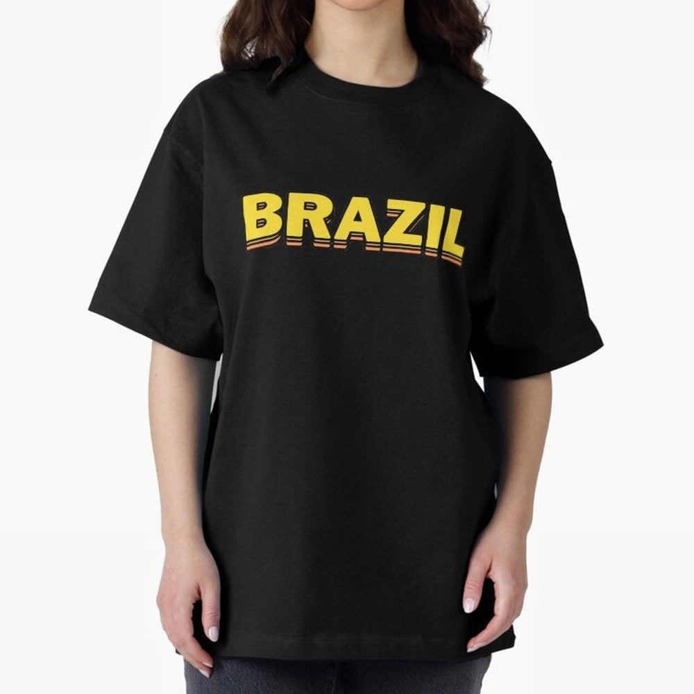 Brazil, yellow 3d sign Classic T-Shirt Show Passion for the Stars of Match Day Hype around FIFA World Cup 2026, Cristiano Ronaldo, Haaland and CR7, Germany, Worldwide Fan Energy, Dramatic Goals, Stadium Lights and Championship Celebrations; Ideal