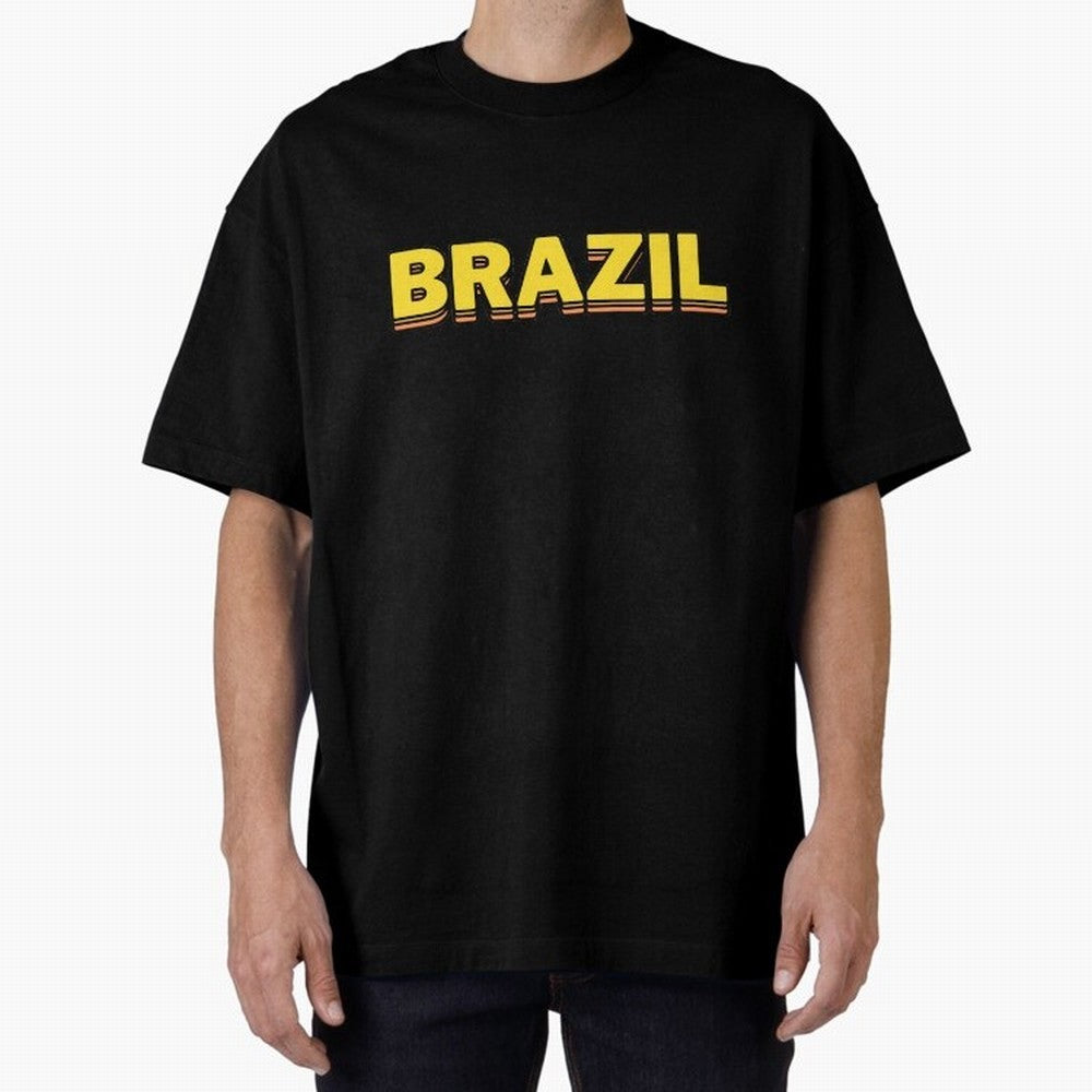 Brazil, yellow 3d sign Classic T-Shirt Show Passion for the Stars of Match Day Hype around FIFA World Cup 2026, Cristiano Ronaldo, Haaland and CR7, Germany, Worldwide Fan Energy, Dramatic Goals, Stadium Lights and Championship Celebrations; Ideal