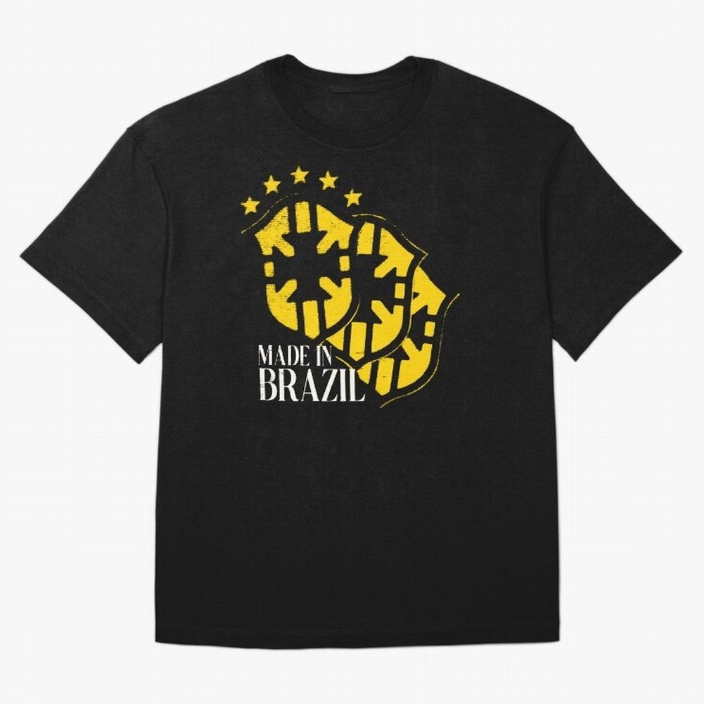 Design Made in Brazil Classic T-Shirt Elevate Match Day Hype around FIFA World Cup 2026 Group Stage, CR7 and Messi, Argentina, France and Brazil, Sports Nostalgia, International Competition, Famous Players and Unforgettable Victories; Perfect for