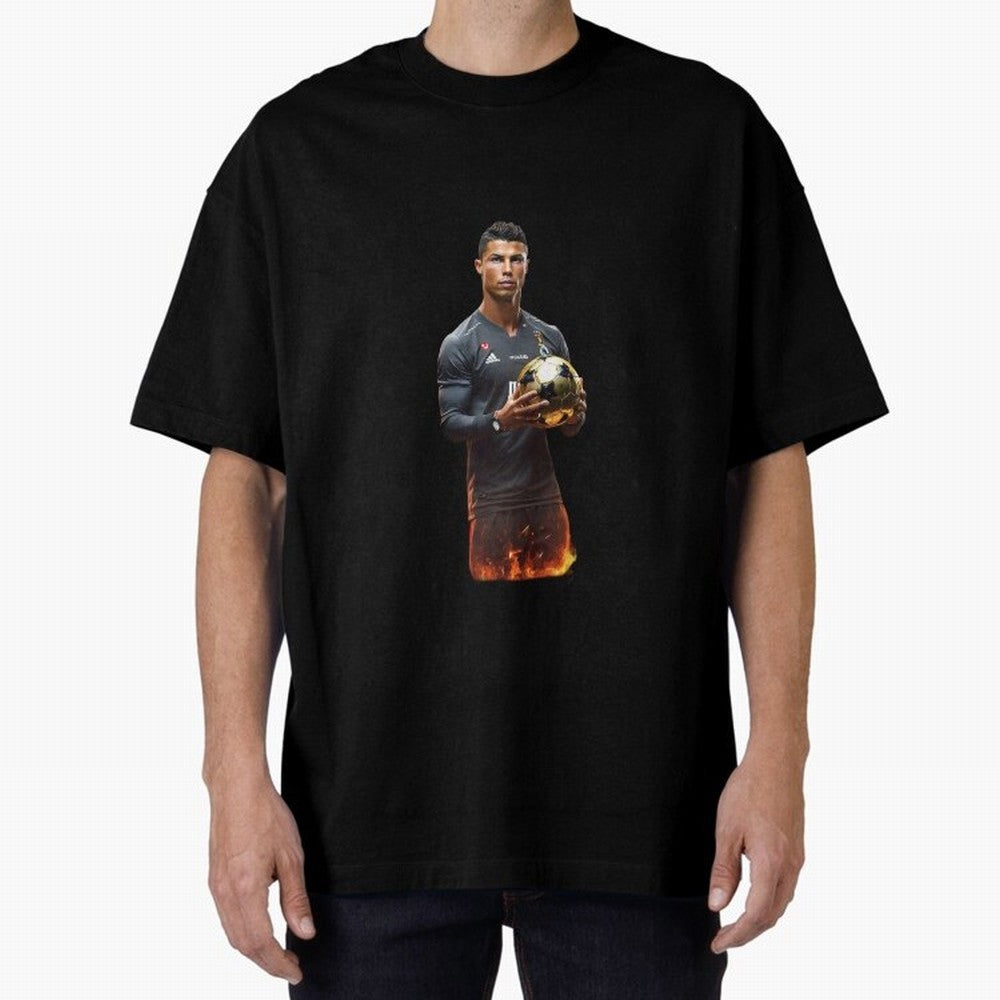 Real Goat Cristiano Ronaldo Oversized T-Shirt Celebrate Classic Football Spirit in FIFA World Cup 2026 for Fans of Messi and Cristiano Ronaldo and England and Germany, Bringing Supporter Pride, Iconic Celebrations, Legendary Names and Global Match