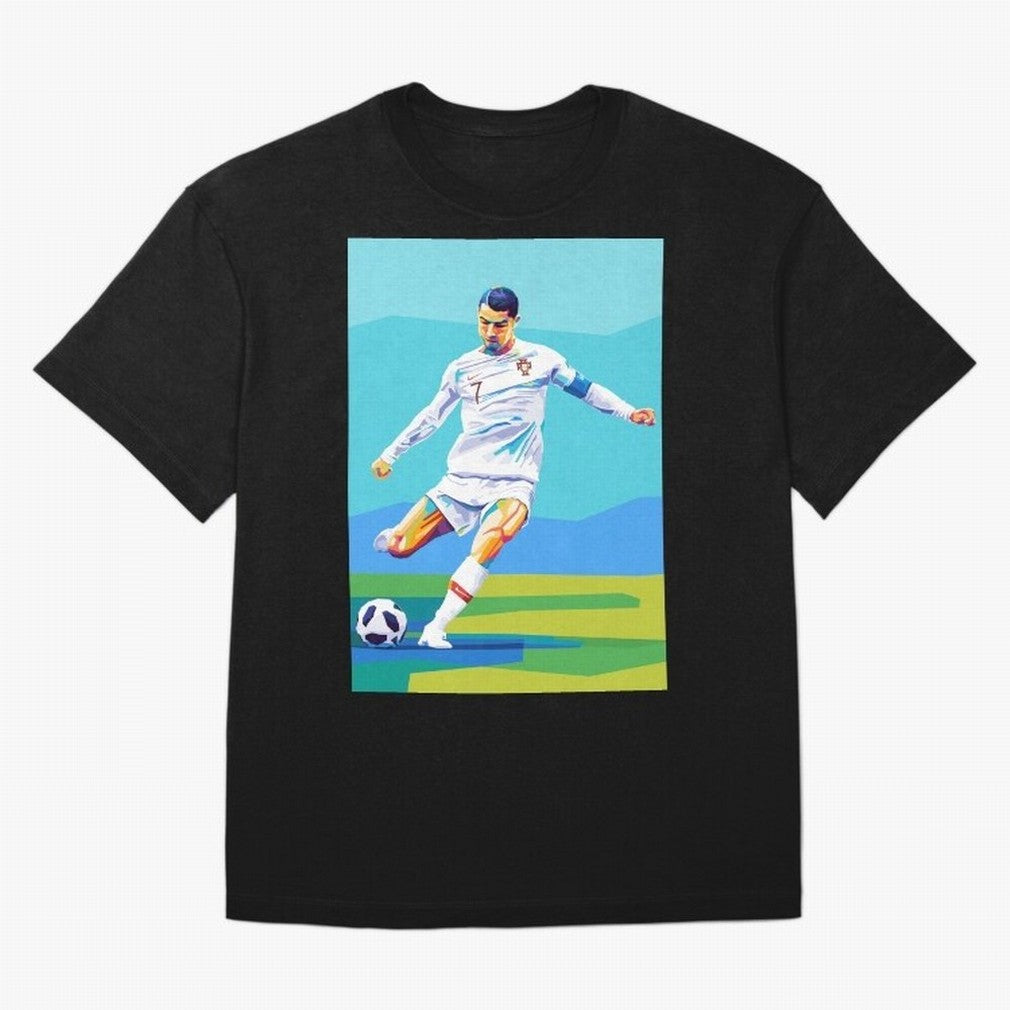 Cristiano Ronaldo Wpap Art Classic T-Shirt Represent FIFA World Cup 2026 for Fans of Cristiano Ronaldo and Germany, Bringing Soccer Culture, Superstar Moments, National Team Dreams and Competitive Fire; Great for Watch Parties, Sports Bars, Family