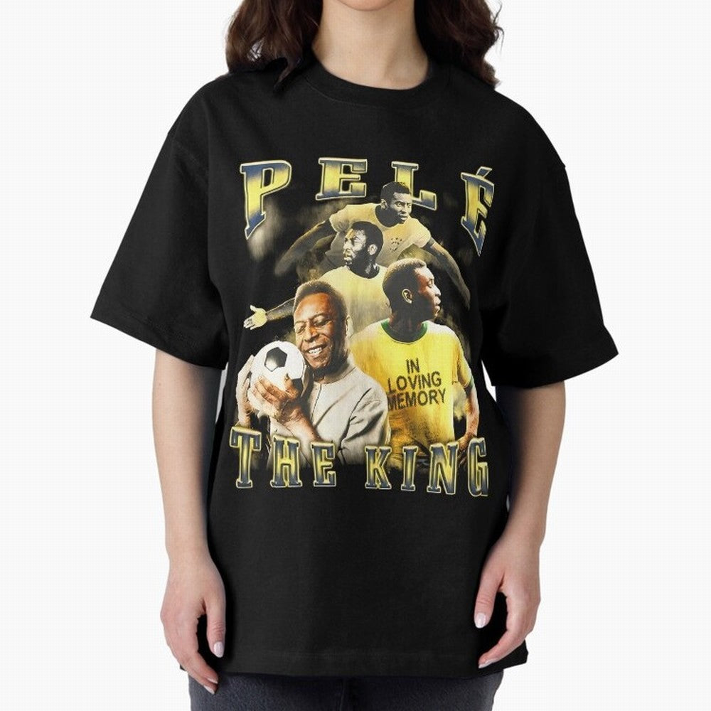 Pele Legend Essential T-Shirt Show Love for Legendary Goals in FIFA World Cup 2026 USA Canada Mexico for Fans of Cristiano Ronaldo, Haaland and CR7 and Brazil, Portugal and Argentina, Bringing Tournament Hype, Historic Matchups, Family Viewing