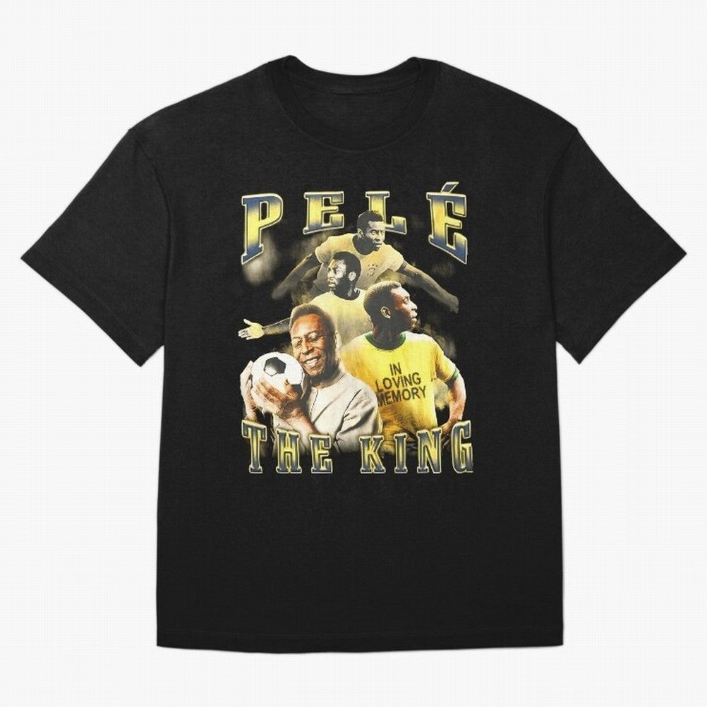 Pele Legend Essential T-Shirt Show Love for Legendary Goals in FIFA World Cup 2026 USA Canada Mexico for Fans of Cristiano Ronaldo, Haaland and CR7 and Brazil, Portugal and Argentina, Bringing Tournament Hype, Historic Matchups, Family Viewing