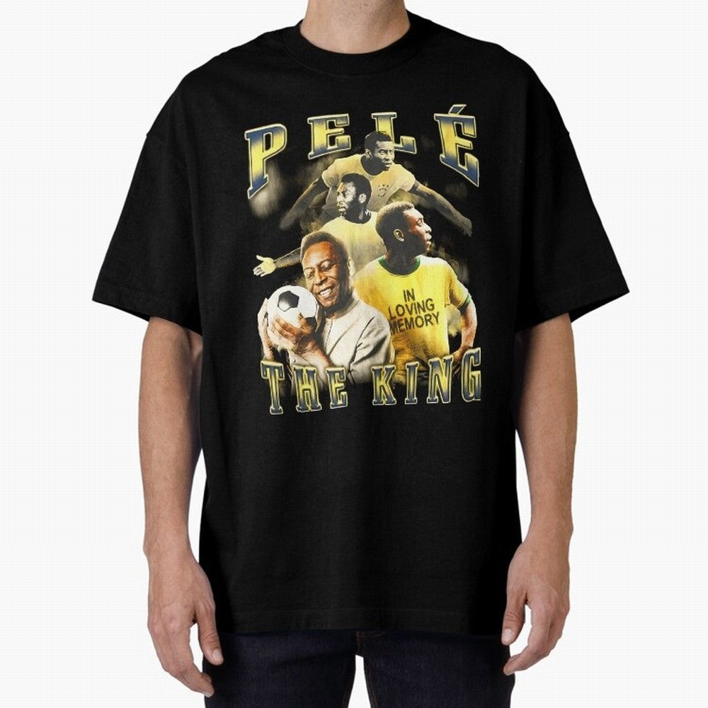 Pele Legend Essential T-Shirt Show Love for Legendary Goals in FIFA World Cup 2026 USA Canada Mexico for Fans of Cristiano Ronaldo, Haaland and CR7 and Brazil, Portugal and Argentina, Bringing Tournament Hype, Historic Matchups, Family Viewing