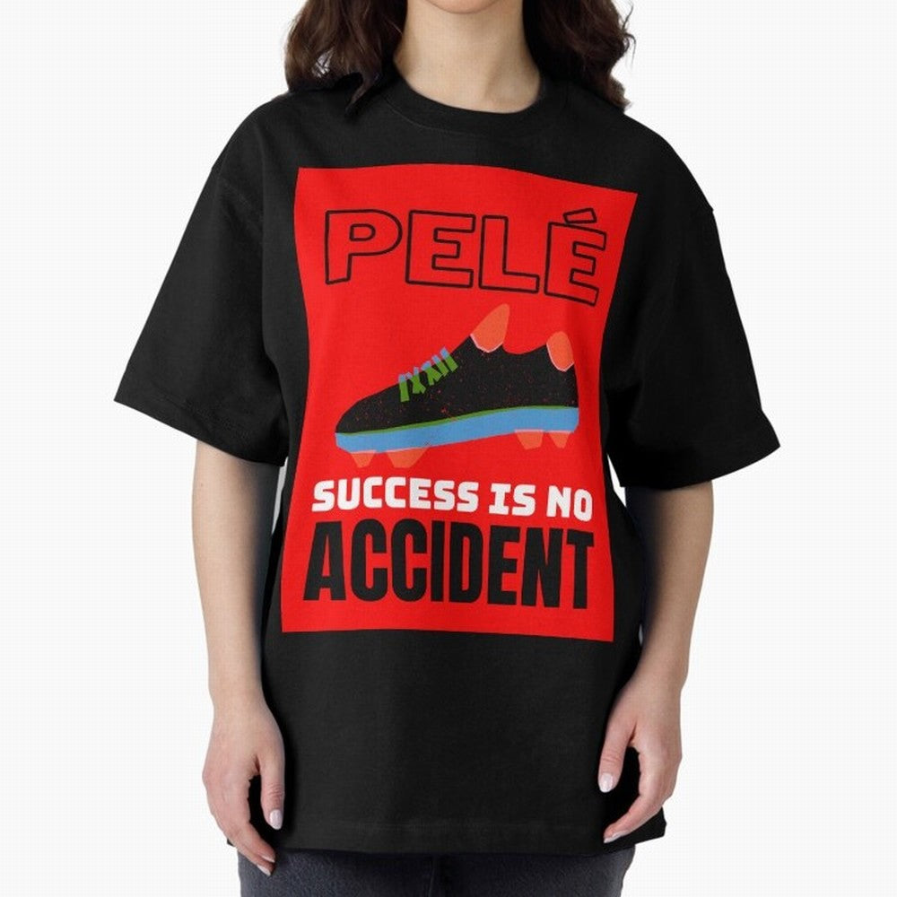 Pele Quote Success Is No Accident Graphic Classic T-Shirt Feel the Trophy Chase of Global Football Passion for FIFA World Cup 2026 USA Canada Mexico, Capturing Haaland, England, France and Netherlands, Worldwide Fan Energy, Dramatic Goals, Stadium