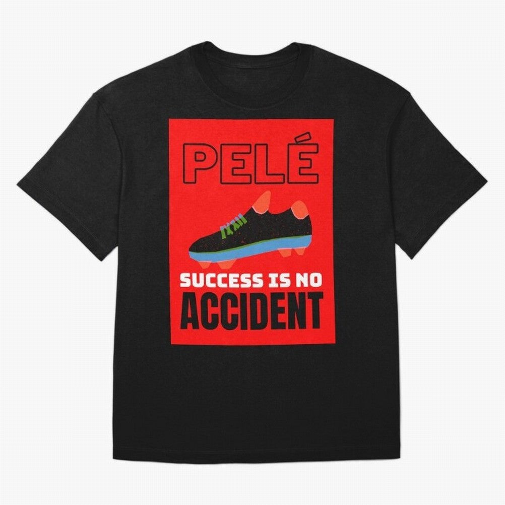 Pele Quote Success Is No Accident Graphic Classic T-Shirt Feel the Trophy Chase of Global Football Passion for FIFA World Cup 2026 USA Canada Mexico, Capturing Haaland, England, France and Netherlands, Worldwide Fan Energy, Dramatic Goals, Stadium