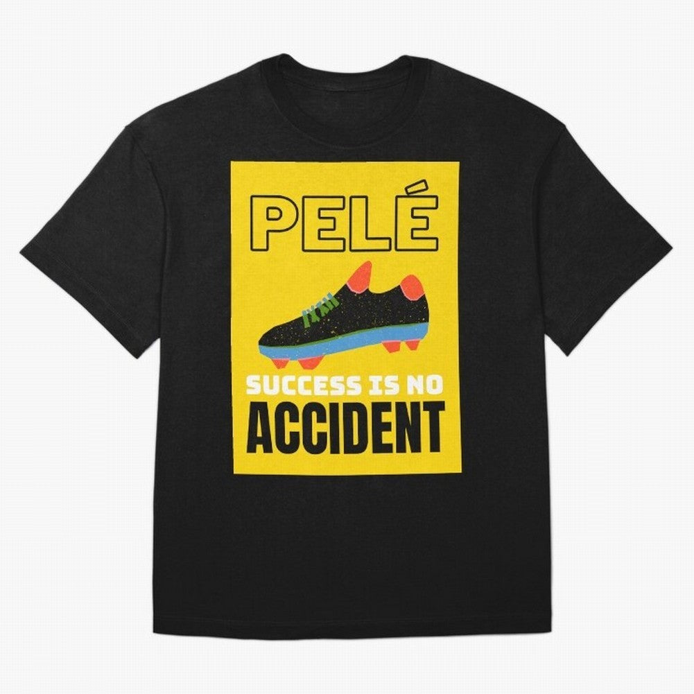 Pele Quote Success Is No Accident Graphic Classic T-Shirt Carry National Pride through FIFA World Cup 2026 Group Stage Connected to CR7, Argentina Energy, Retro Football Energy, Iconic Rivalries, Trophy Chase Drama and Stadium Atmosphere; Perfect