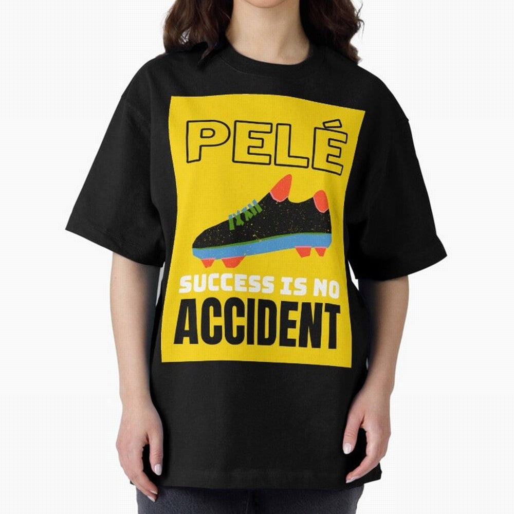 Pele Quote Success Is No Accident Graphic Classic T-Shirt Carry National Pride through FIFA World Cup 2026 Group Stage Connected to CR7, Argentina Energy, Retro Football Energy, Iconic Rivalries, Trophy Chase Drama and Stadium Atmosphere; Perfect