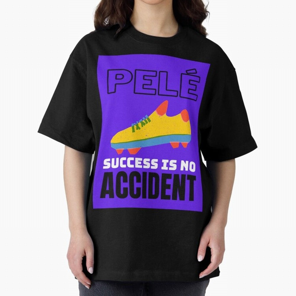 Pele Quote Success Is No Accident Graphic Classic T-Shirt Celebrate Soccer Greatness during FIFA World Cup 2026 for Fans of Haaland and Netherlands, Bringing Football Festival Excitement, Trophy Ambitions, Country Rivalries and Star Player Buzz;